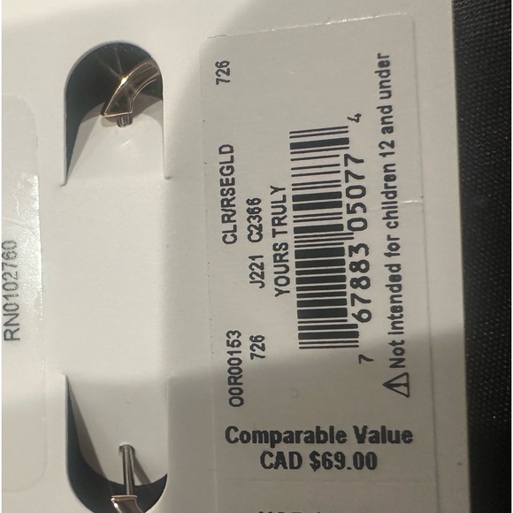 Kate spade earrings- Golden rings with spades hanging full of clear stones-light - Picture 9 of 9